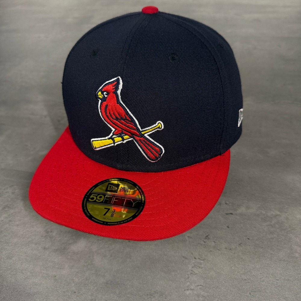 St. Louis Cardinals Hat New Era Cap 7 3/8 Throwback Vintage Mascot Logo 2 Tone